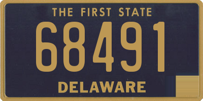 DE license plate 68491