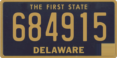 DE license plate 684915