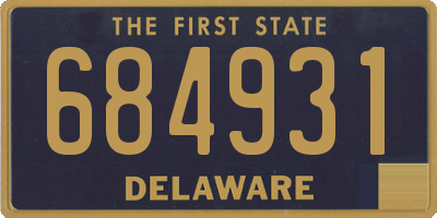 DE license plate 684931