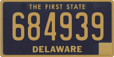 DE license plate 684939