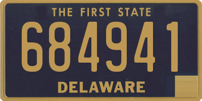 DE license plate 684941