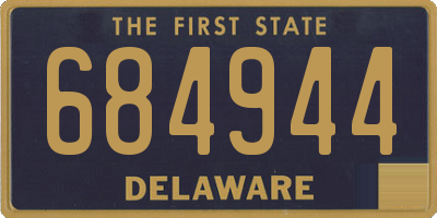DE license plate 684944