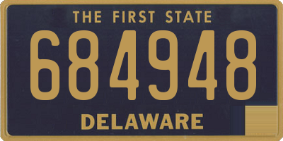 DE license plate 684948