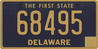 DE license plate 68495