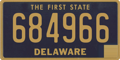 DE license plate 684966