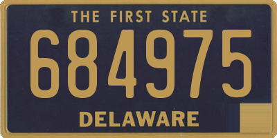 DE license plate 684975