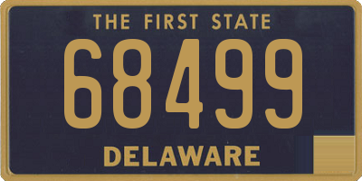 DE license plate 68499