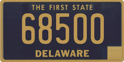 DE license plate 68500
