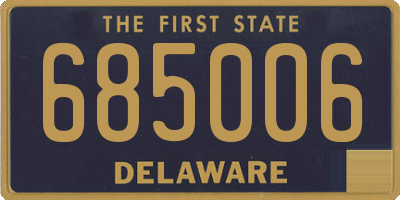 DE license plate 685006