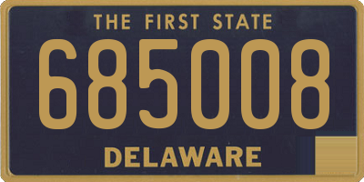 DE license plate 685008