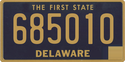 DE license plate 685010