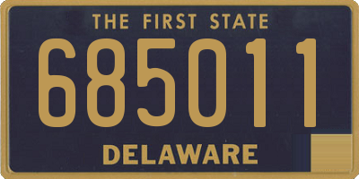 DE license plate 685011