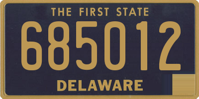 DE license plate 685012