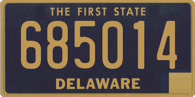 DE license plate 685014