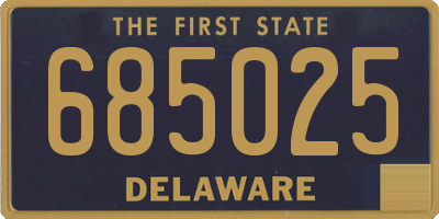 DE license plate 685025