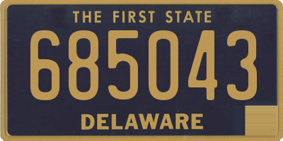 DE license plate 685043