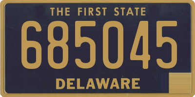 DE license plate 685045
