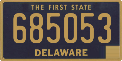 DE license plate 685053