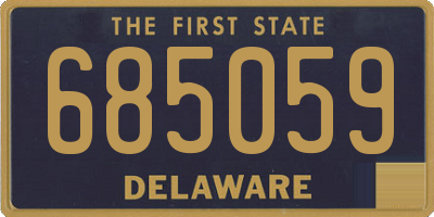 DE license plate 685059