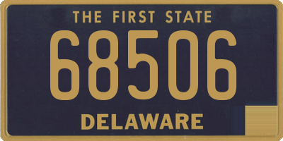 DE license plate 68506