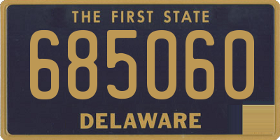 DE license plate 685060