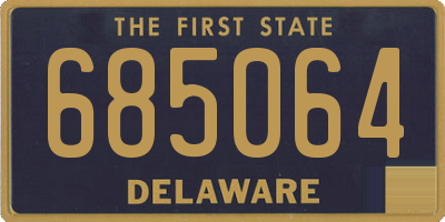 DE license plate 685064