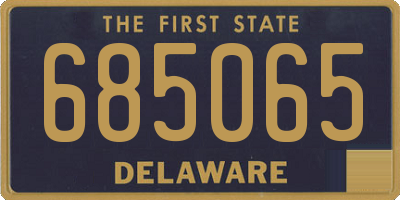 DE license plate 685065