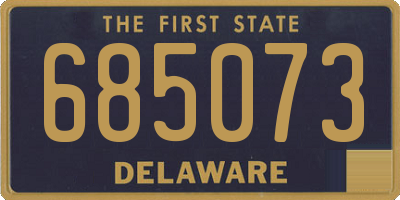 DE license plate 685073
