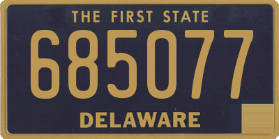 DE license plate 685077