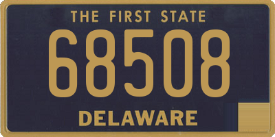 DE license plate 68508