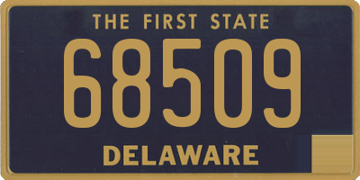 DE license plate 68509