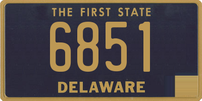 DE license plate 6851