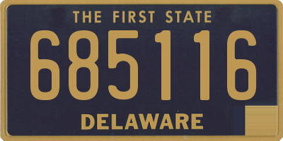 DE license plate 685116