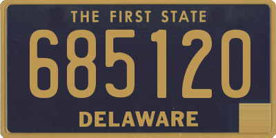 DE license plate 685120
