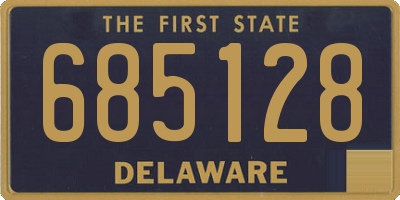 DE license plate 685128