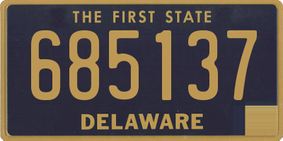 DE license plate 685137