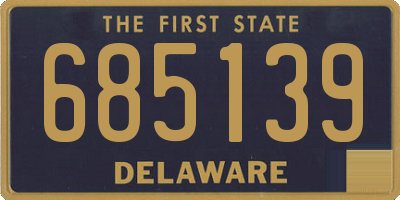 DE license plate 685139