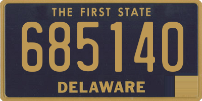 DE license plate 685140