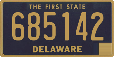 DE license plate 685142