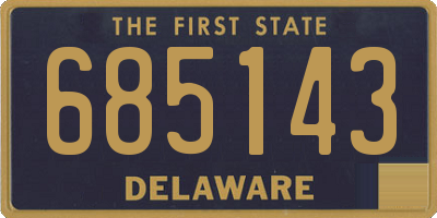 DE license plate 685143