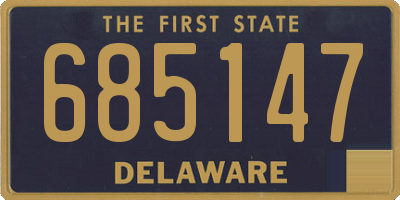 DE license plate 685147