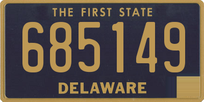 DE license plate 685149