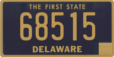 DE license plate 68515