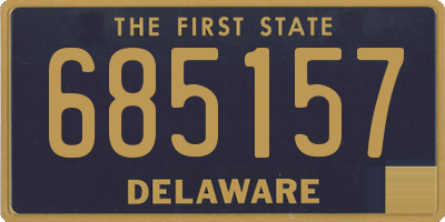 DE license plate 685157