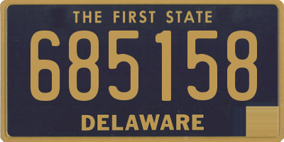 DE license plate 685158