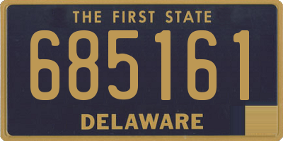 DE license plate 685161
