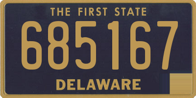 DE license plate 685167