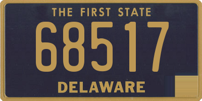 DE license plate 68517