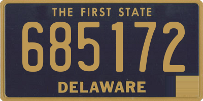 DE license plate 685172