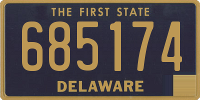 DE license plate 685174